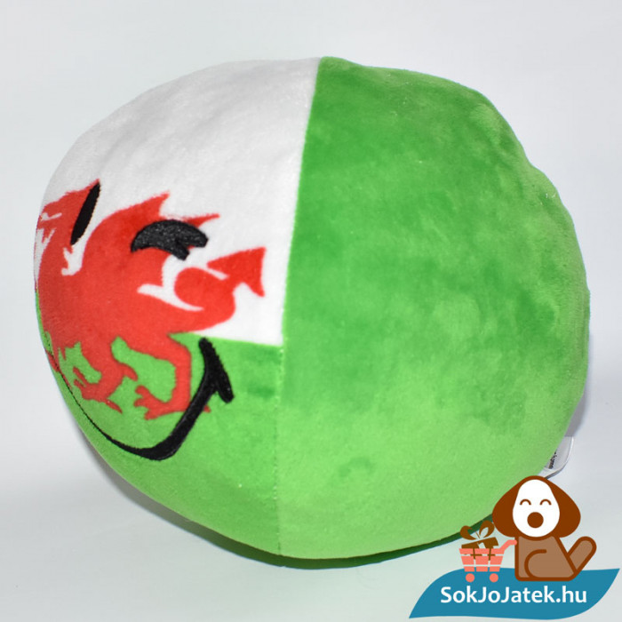 Smiley World zászlós plüss labda - Wales balról