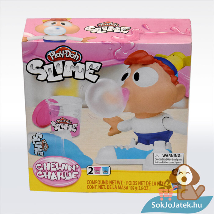 Play-Doh: Chewin Charlie slime, 2 darab, szemből