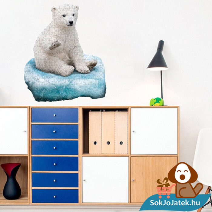 100 db élethűjegesmedve forma kirakó junior - Wow Toys a falon