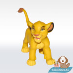 Az Oroszlánkirály: Simba kölyök gumírozott figura - Bullyland, szemből