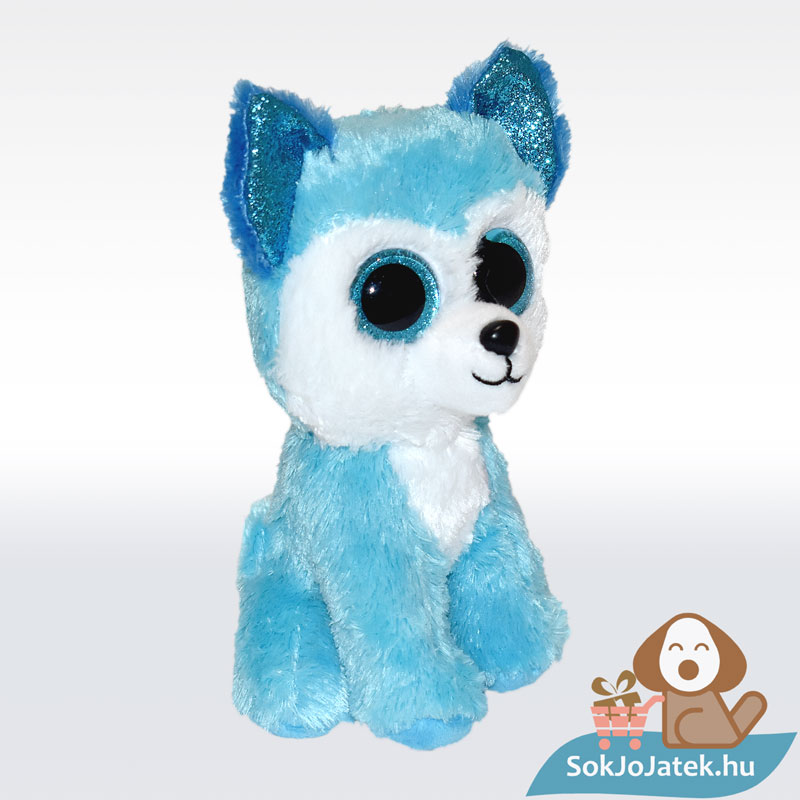 TY Beanie Boos - Prince, kék színű plüss husky, jobbról