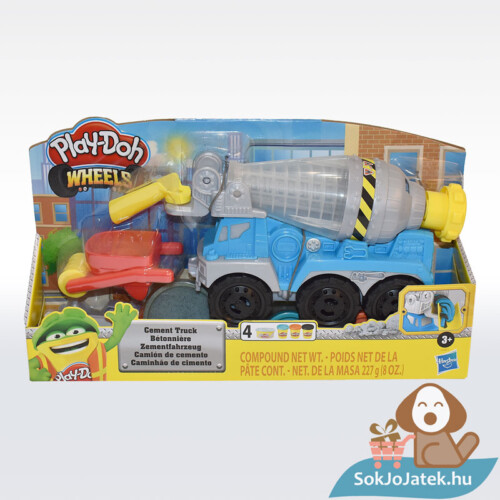 Play-Doh: Betonkeverő autó gyurma készlet
