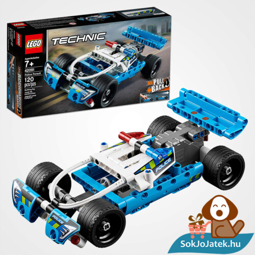 Lego Technic 42091 - Lendkerekes rendőrségi üldözés összeépítve és doboza