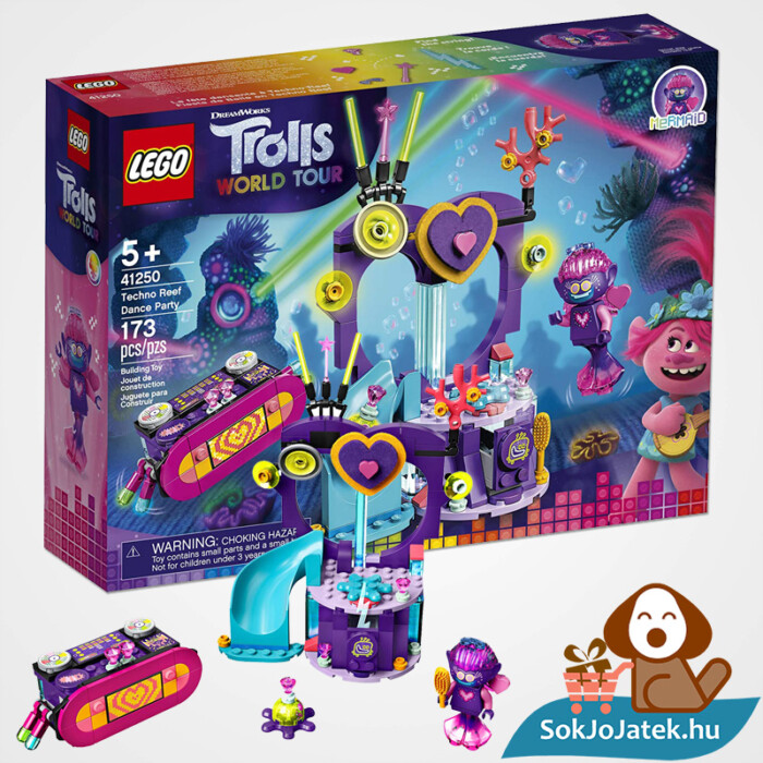 Lego 41250 - Trolls: Táncparti a techno szirten építőjáték doboza és legója