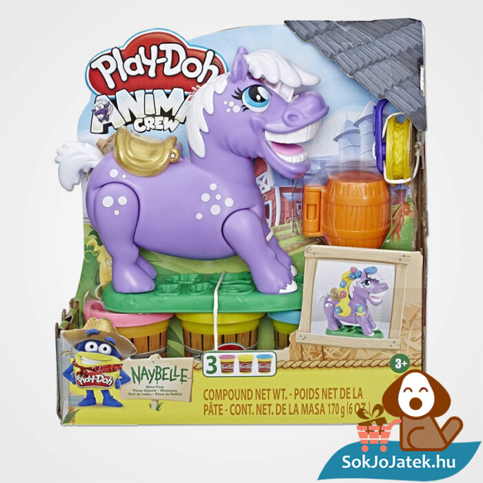 Hasbro, Play-Doh Play-Doh Animal Crew - Naybelle, a rodeó póni gyurmaszett doboza