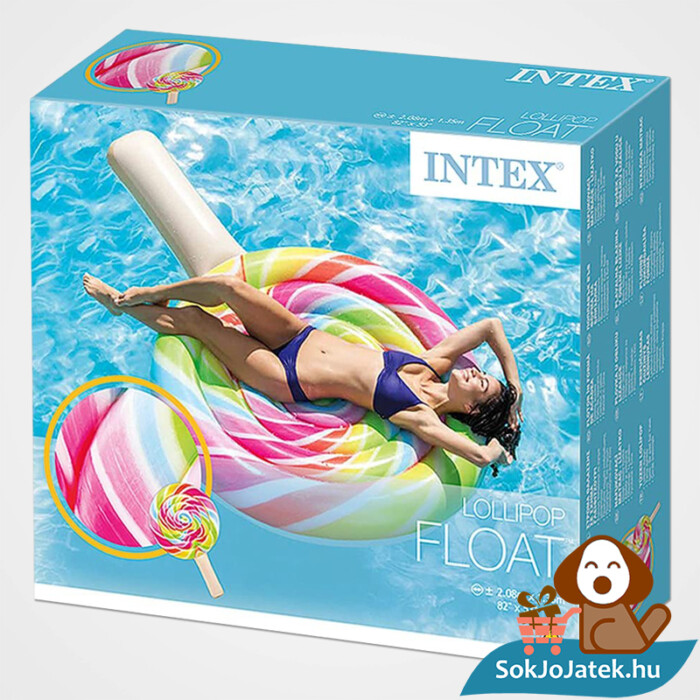 Intex 58753: Nyalóka formájú felfújható strand matrac doboza