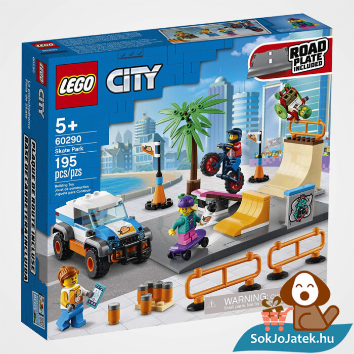 195 darabos Lego City - Gördeszkapálya doboza