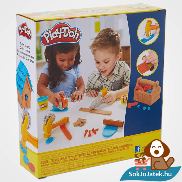 Hasbro Play-Doh barkács gyurma szett doboz hátulja