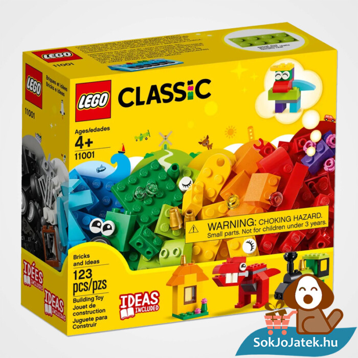 123 darabos Lego Classic kockák és ötletek dobozának eleje