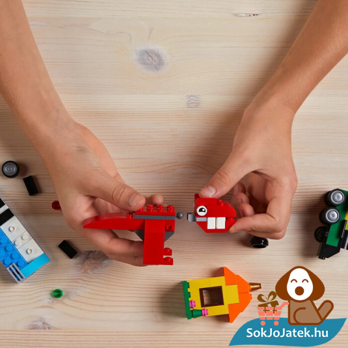 123 darabos Lego Classic kockák és ötletek - Összeépítés közben