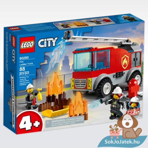 Lego City 60280: Tűzoltóautó lego szett doboza előről
