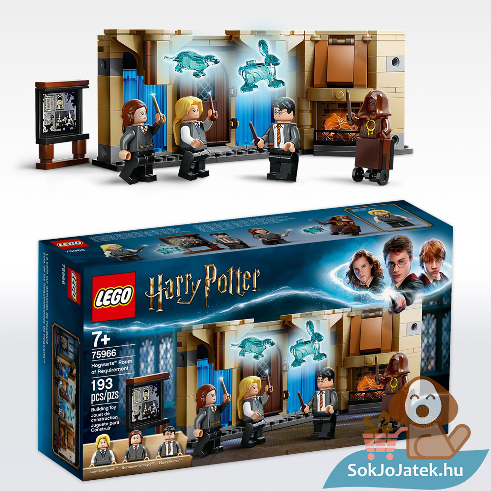 Lego 75966: Harry Potter - Roxfort a szükség szobája Lego doboza és összeépítve