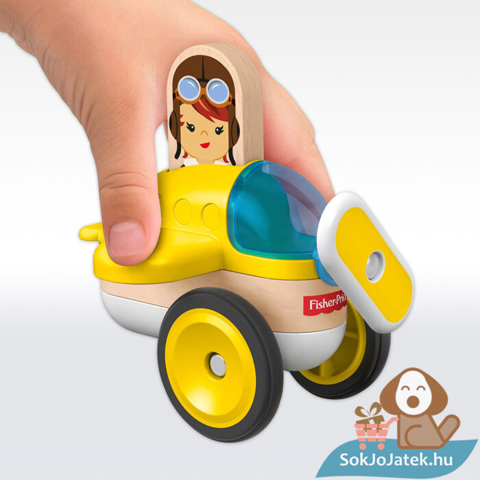 Fisher-Price Wonder Makers repülőgép hangár fajáték játék közben