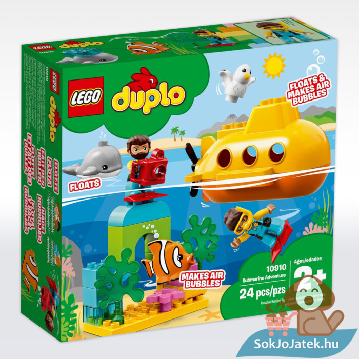 Lego Duplo 10910: Tengeralattjárós kalandok doboz hátulja