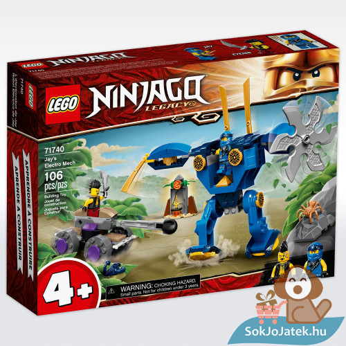 Jay elektrorobot doboza előről - Lego Ninjago 71740