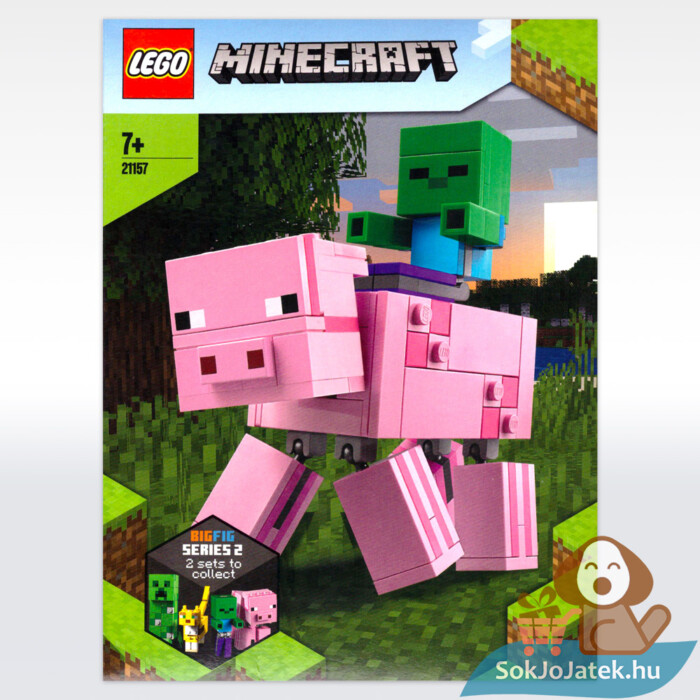 Lego Minecraft 21157 - mozgatható BigFig és zombibaba doboza előről