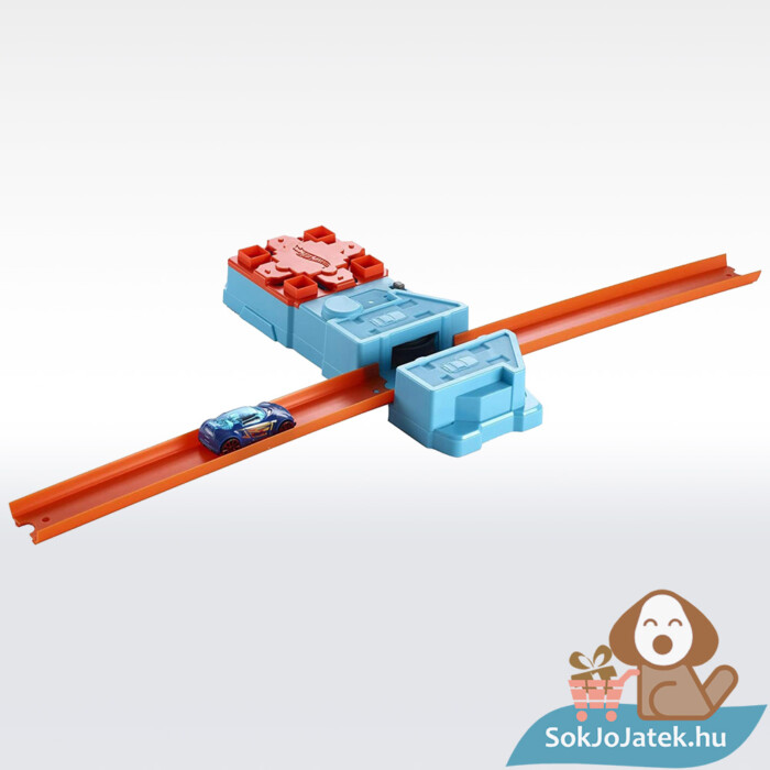 Hot Wheels track builder gyorsító kiegészítő pályaelem játék közben - Mattel