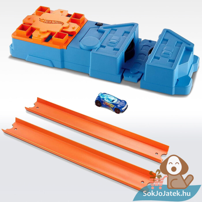 Hot Wheels track builder gyorsító kiegészítő pályaelem tartalma - Mattel