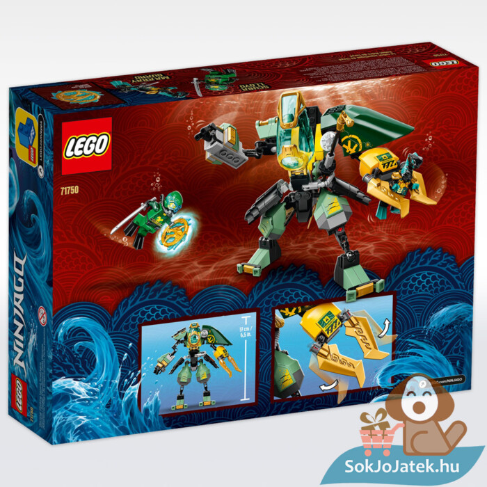 Lego Ninjago 71750: Lloyd hidrorobot doboza hátulról