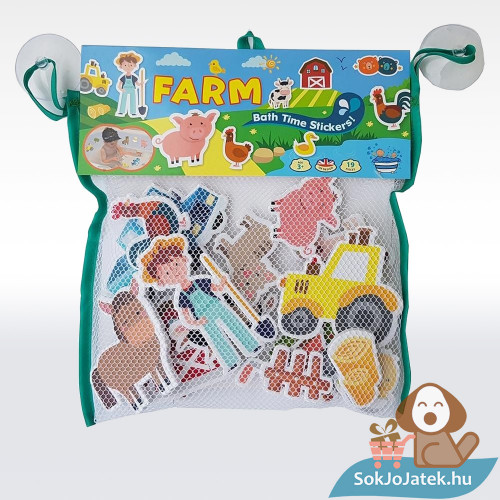 Farm állatok fürdőjáték csomagolása - tapassz a csempére - Buddy & Barney