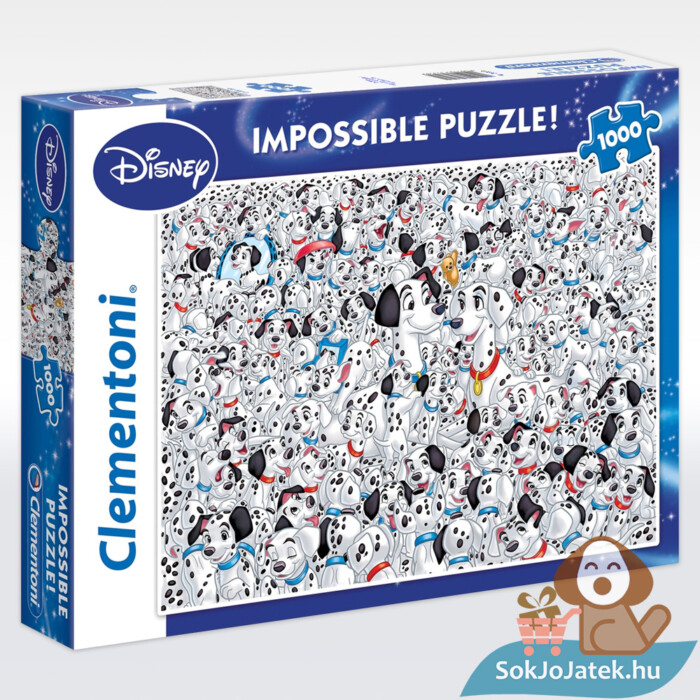 1000 darabos 101 kiskutya lehetetlen puzzle doboza - Clementoni 39358