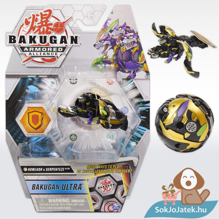 Bakugan S2 Darkus Aurelus Howlkor x Serpenteze - Páncélozott szövetség (20124618)