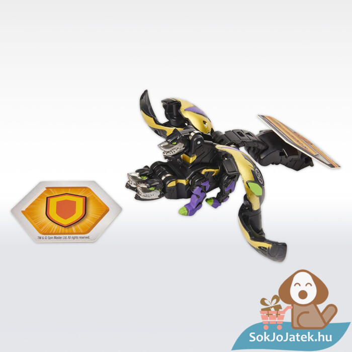 Bakugan S2 Darkus Aurelus Howlkor x Serpenteze - Páncélozott szövetség akciófigura kártyával (20124618)