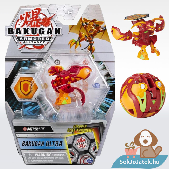 Bakugan S2 Pyrus Batrix Ultra piros - Páncélozott szövetség (20214296)