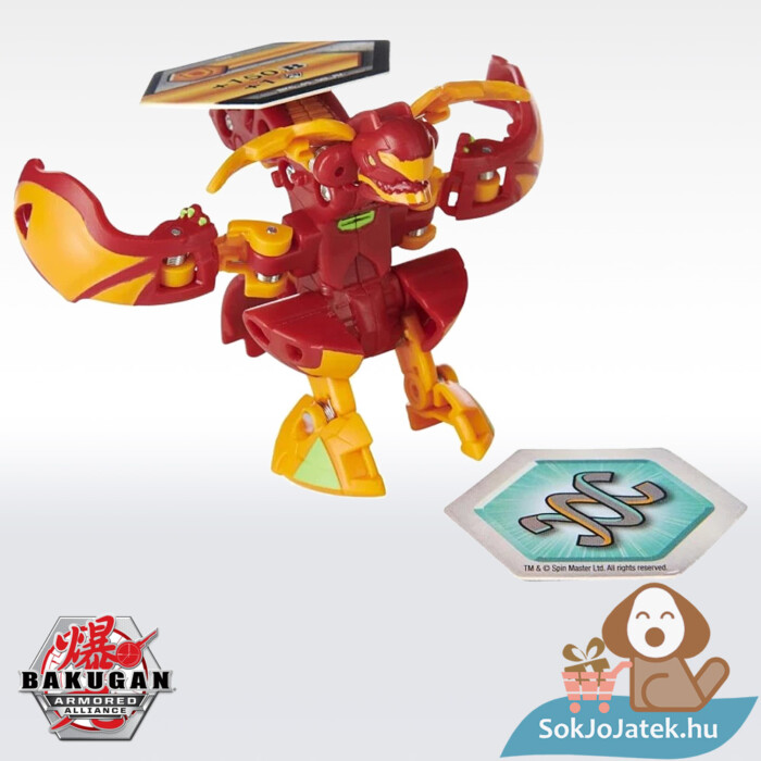 Bakugan S2 Pyrus Batrix Ultra piros figura - Páncélozott szövetség (20214296)