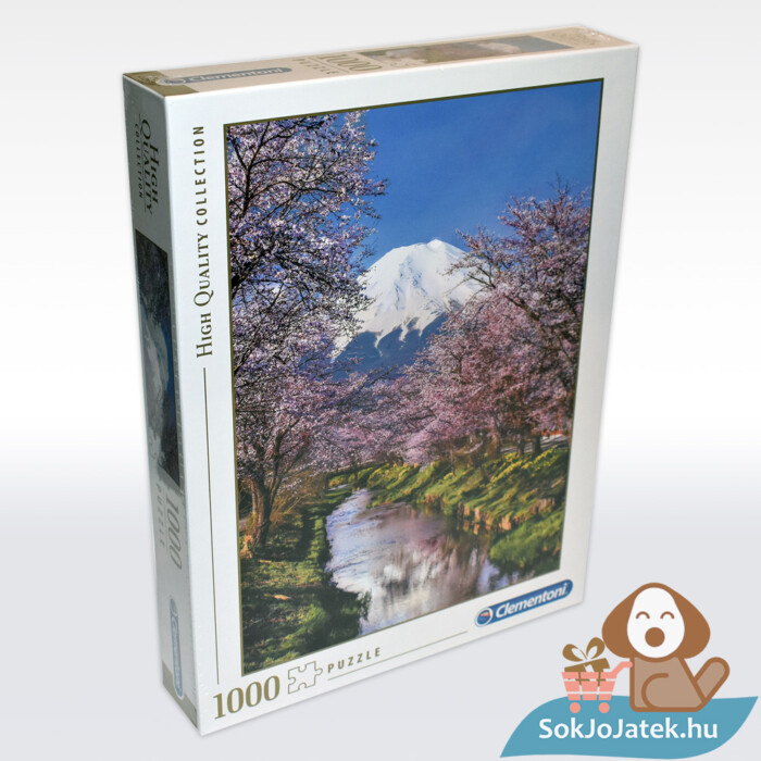 1000 db-os Fuji-hegy puzzle doboza balról - Clementoni 39418