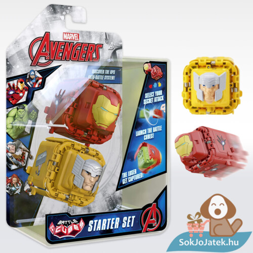 Marvel Bosszúállók: kocka csata Vasember vs Thor ellen - 2 db