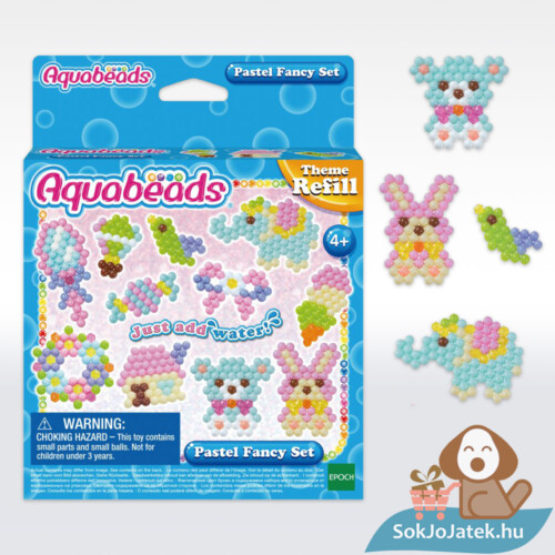 Aquabeads utántöltő gyöngyök: Pasztell fancy fantazia szett