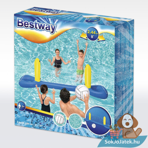 Felfújható vízi röplabda hálós játékszett, labdával - Bestway 52133