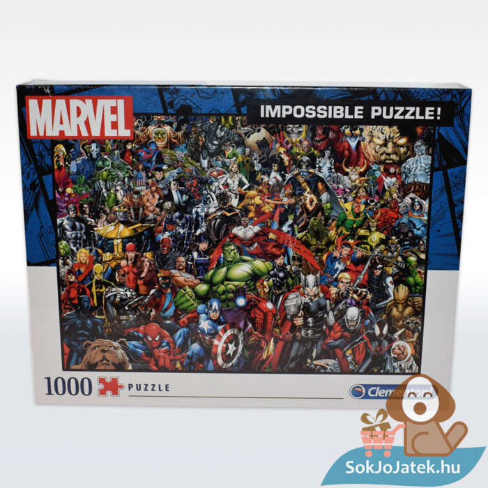 Marvel szuperhősök: A lehetetlen puzzle előről (1000 db) Clementoni Impossible Puzzle 39411