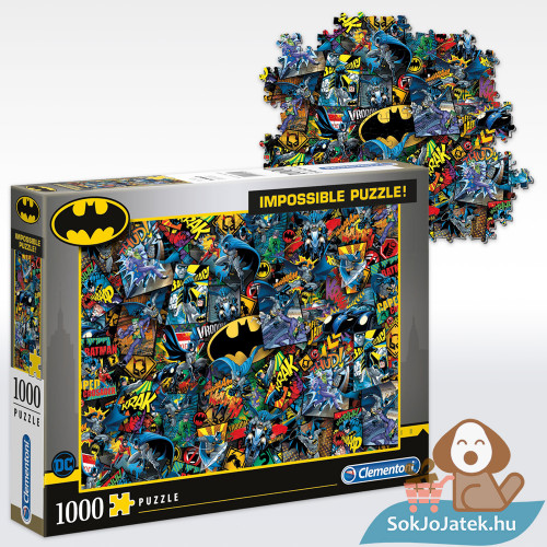 Batman, a lehetetlen puzzle - 1000 db - Clementoni Impossible Puzzle 39575
