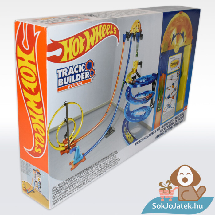 Hot Wheels: Track builder, függőleges szuperpálya indítókészlet balról - Mattel