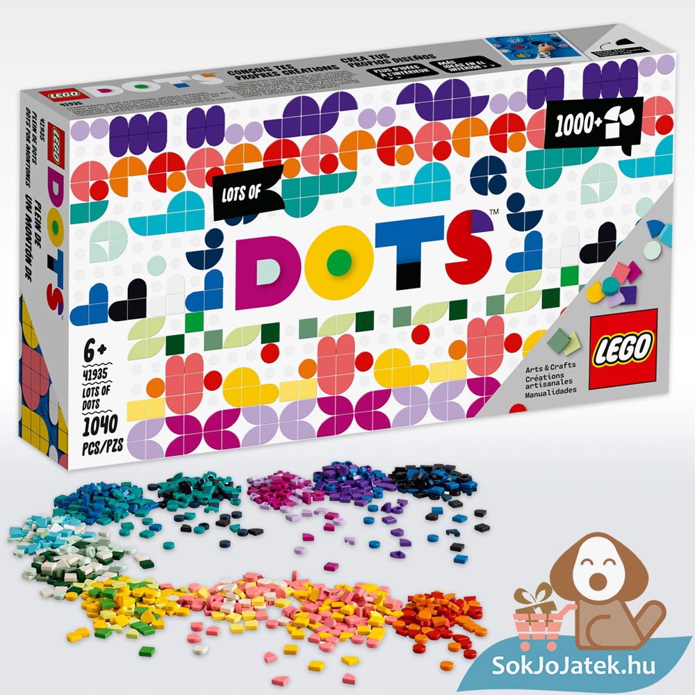 Lego Dots 41935: Rengeteg Dots doboza és tartalma