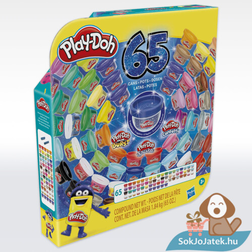 Play-Doh: Teljes gyurma színgyűjtemény (65 db-os szett) - Hasbro