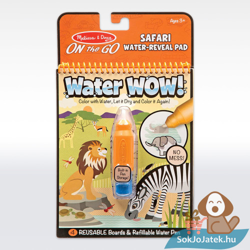Rajzolás vízzel: Szafari rajzoló szett - Melissa & Doug, Water Now!