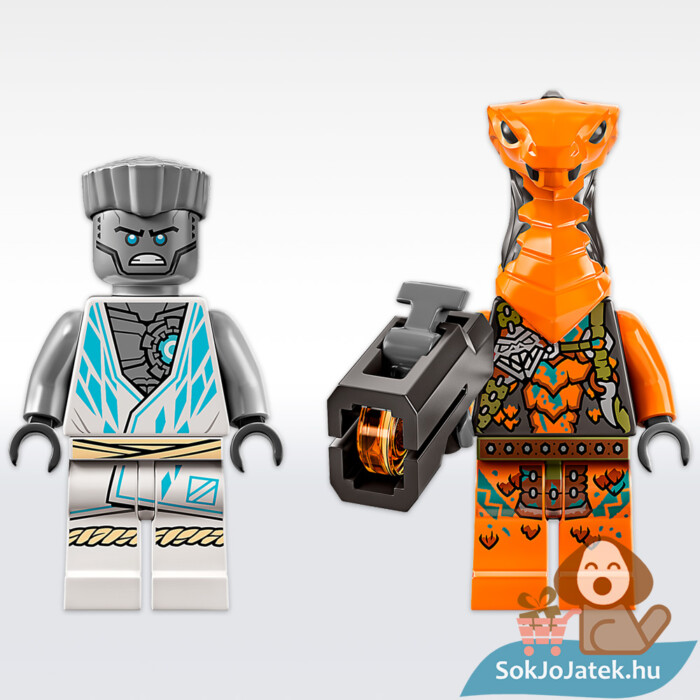 Lego Ninjago 71761: Zane szupererős Evo robotja, Zane és Kobra Lego figurával