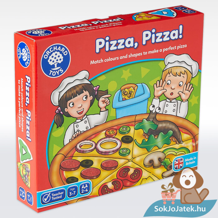 Pizza, Pizza! Szín és formapárosító fejlesztő társasjáték - Orchard Toys