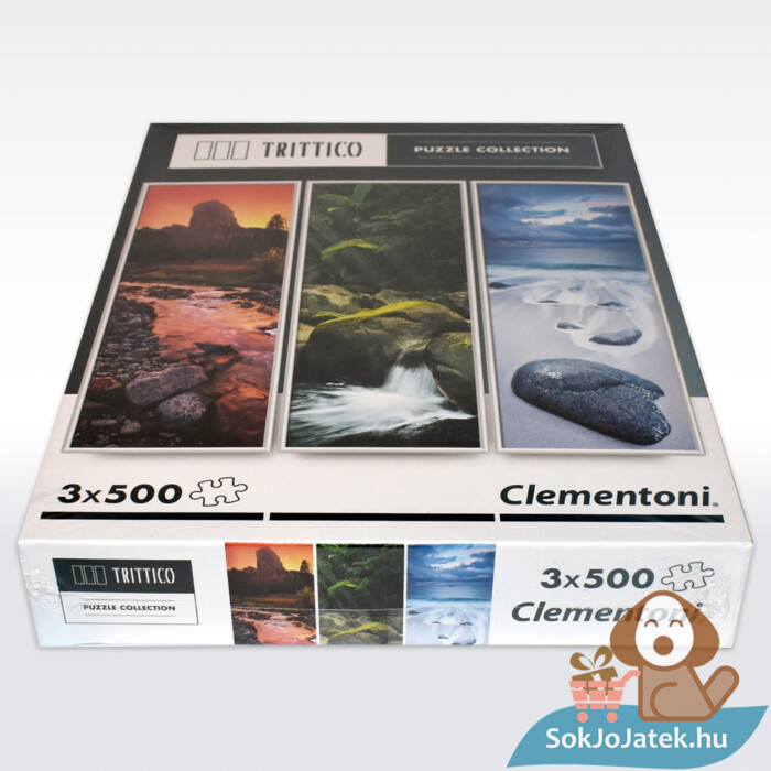 Természet (tájképes) puzzle fektetve - 3 x 500 db - Clementoni Trittico Collection 39800