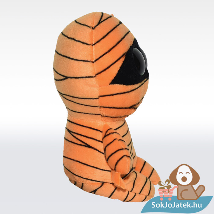 Ty Beanie Boos: Mask a sárga plüss múmia, oldalról (15 cm)