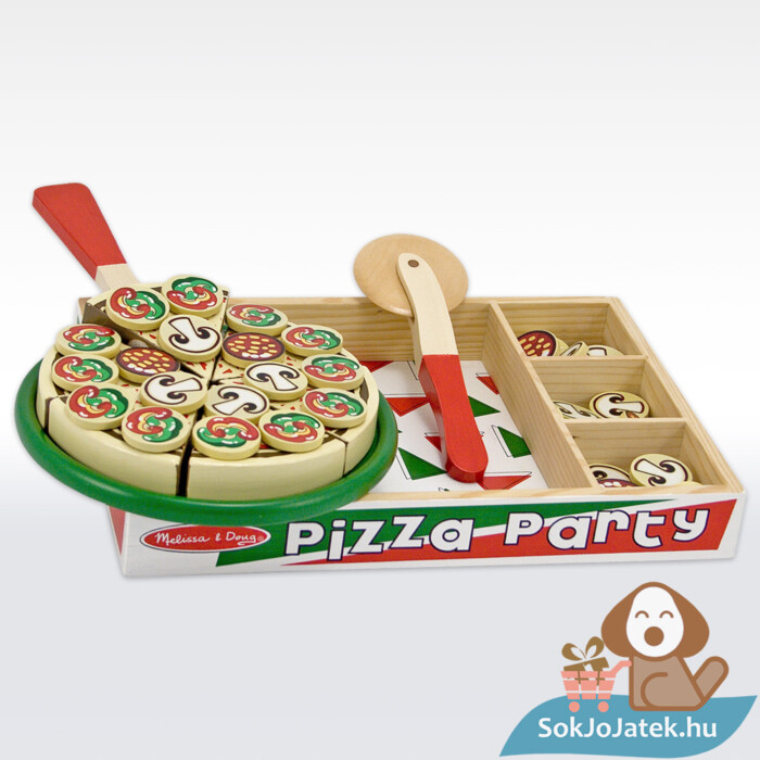 Sütés-főzés: Pizza party fa szerepjáték, elkészítve - Melissa & Doug