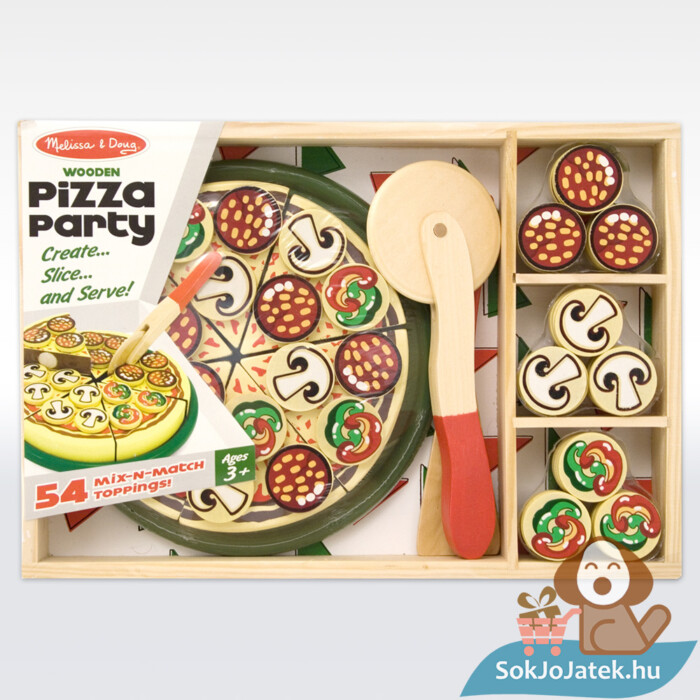 Sütés-főzés: Pizza party fa szerepjáték - Melissa & Doug