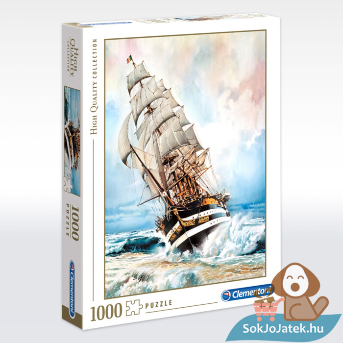 Amerigo Vespucci hajós puzzle, balról – 1000 db – Clementoni 39415