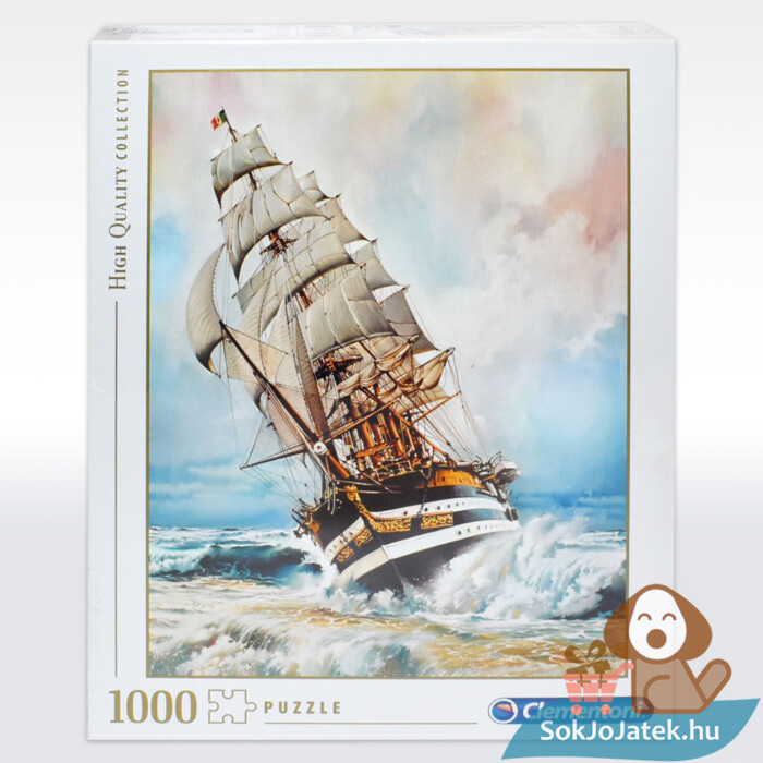 Amerigo Vespucci hajós puzzle, előről – 1000 db – Clementoni 39415