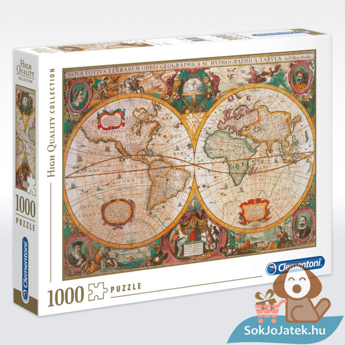 Antik térkép puzzle (Old Map) – 1000 db – Clementoni 31229