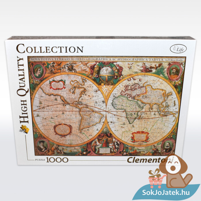 Antik térkép puzzle, előről (Old Map) – 1000 db – Clementoni 31229