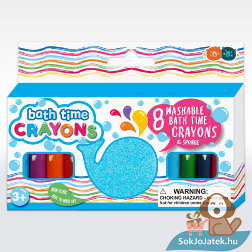 Fürdőjáték: Lemosható vízi zsírkréta, szivaccsal - Buddy & Barney